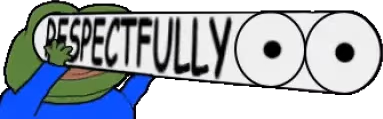 RESPECTFULLY emote