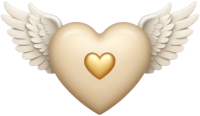 Beigeangelheartwithwings static emote