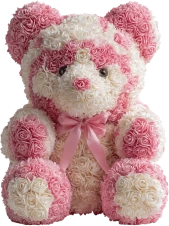 Pinkwhiteroseteddy emoji