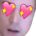 xqcHeartEyes emote