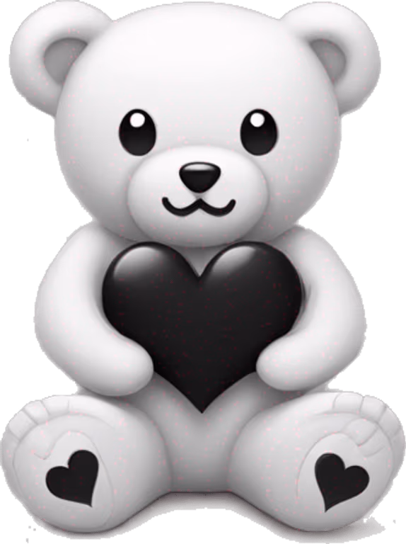 Blackwhiteteddybear emote