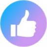 like_blue_purple emote