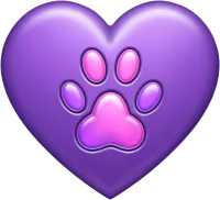 Purple_paw_heart emote