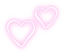 Non_animated_neon_hearts emote