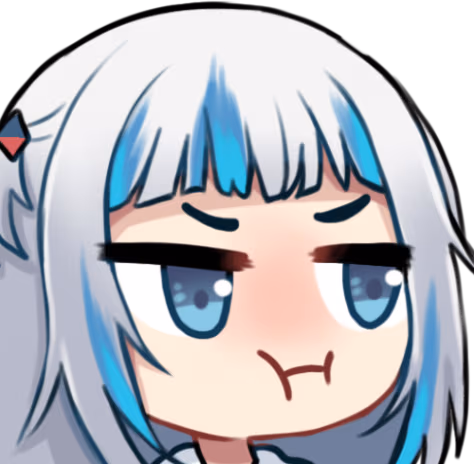 GawrGuraPout emote