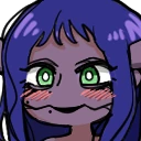 SantaDevilBlush emote
