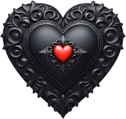 Goth_heart emote