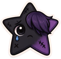 Goth_star emote