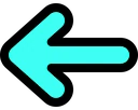 arrowturquoise_left emoji