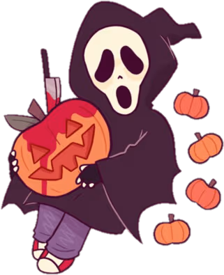 GhostFace_Pumpkin emote