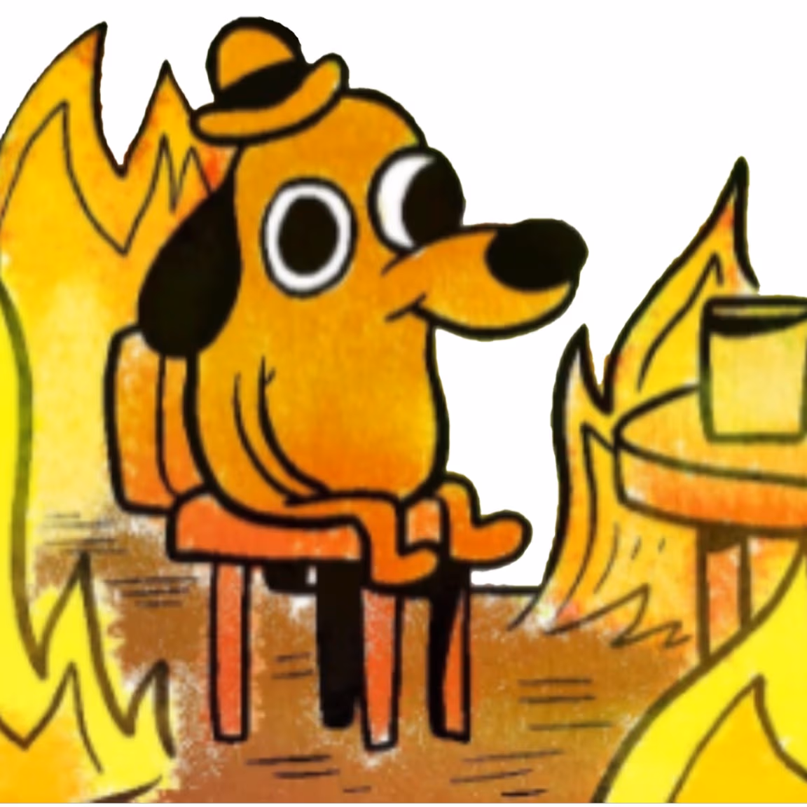 ThisisFineFire emote