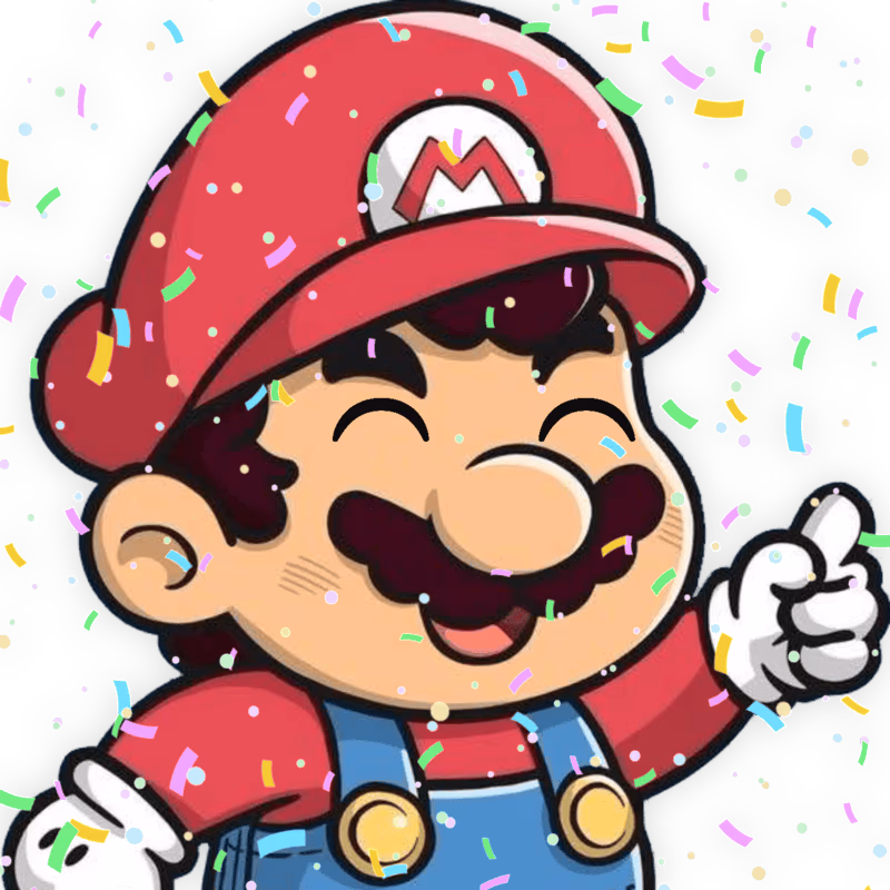 Mario_CelebrationSmile emote
