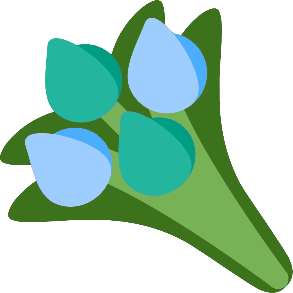 blue_cyan_bouquet emote