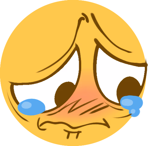 Crying sticker
