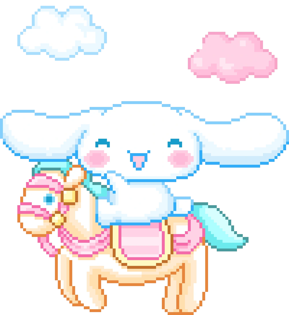 Cinnamonroll_on_a_horse emote