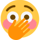 flushed_over_mouth emote