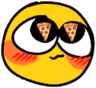 HappyPizzaEyes emote