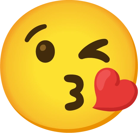 FaceBlowingaKissEmoji emote