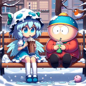 Cirno_and_Eric_Cartman_meet static emote