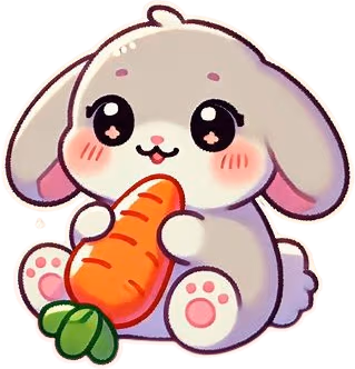bunny_eating sticker