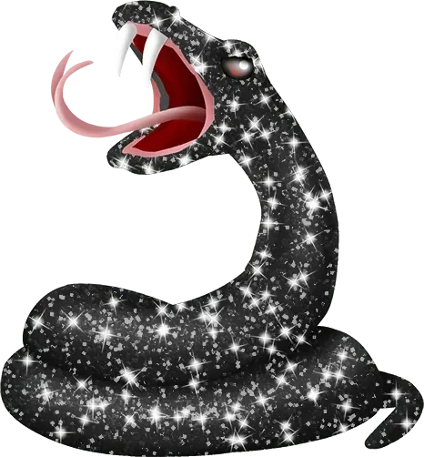 Black_Sparkle_Snake emoji