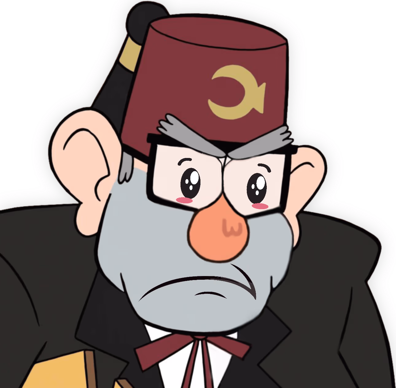 GrunkleStan_KawaiiSad emote