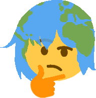 ThinkingEarthChan emote