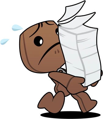 Sackboy_Working emoji