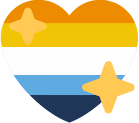 aroace_shiny_heart_flag emote