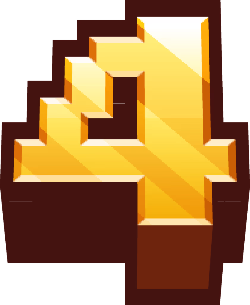 minecraft_gold_four emote