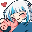 GawrGuraHug emote