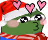 peepoSantaKiss emote