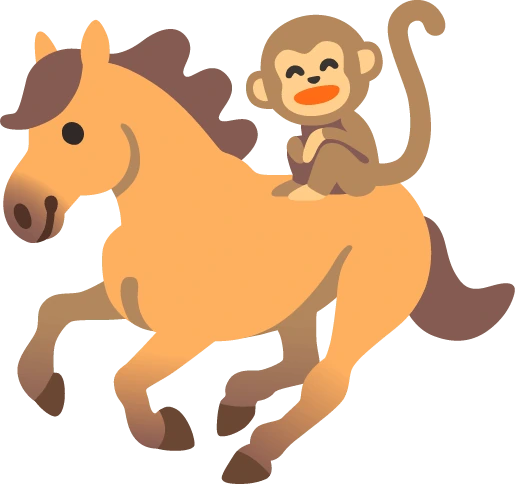 MonkeyonHorsie emote