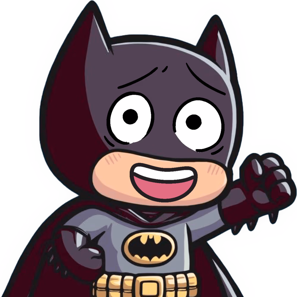 Batman_SmileAwkwardly emote
