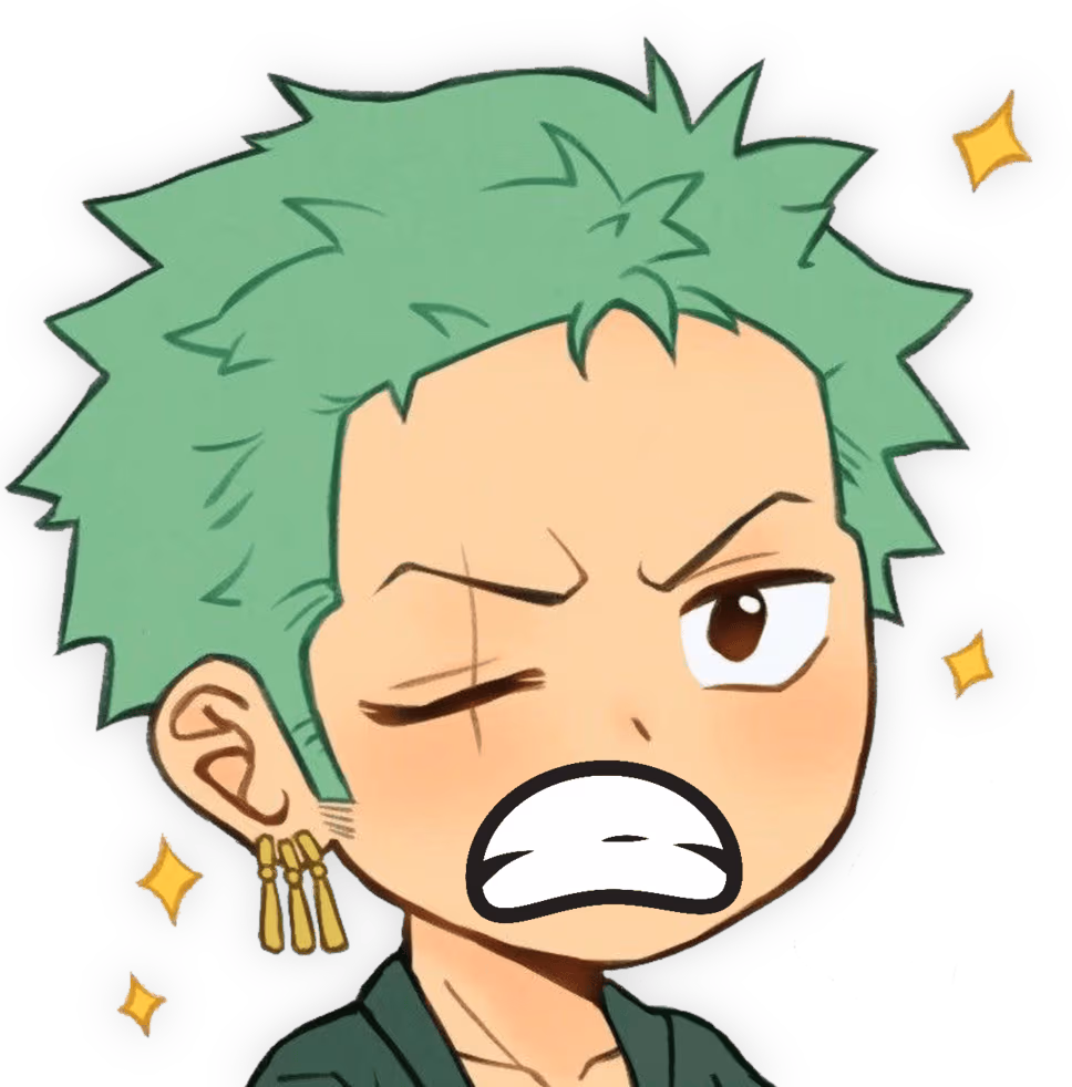 Zoro_Upset emote
