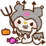kuromi_devil_halloween animated emote
