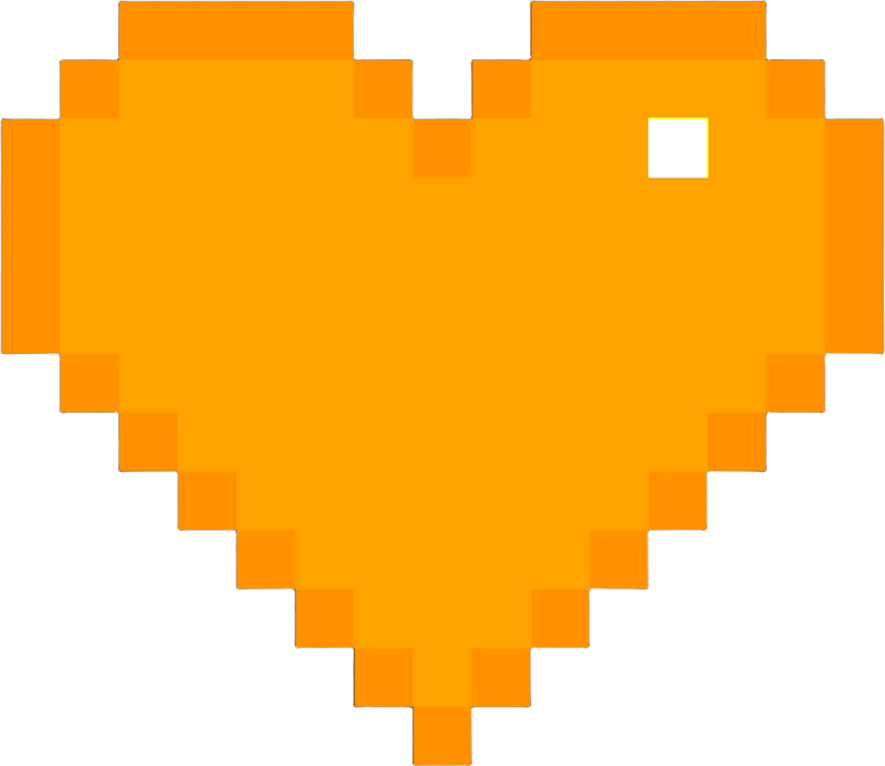 PixelHeartYellow static emote