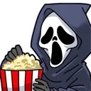 ghostfacepopcorn static emote