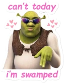 Canttodayimswampedtext emote