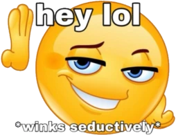 winksseductively emote