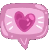 PinkHeartSpeech emoji