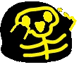 SkeletonBlobParty emote