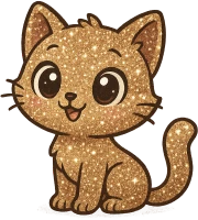 Sparkly_gold_cat emote