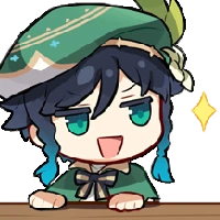 Chibi_Venti_Smug emote