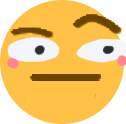 yeRaisedEye emote
