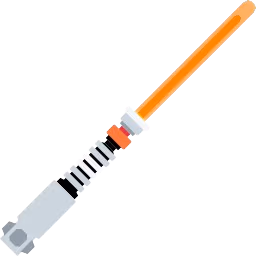 orangelightsaber emote