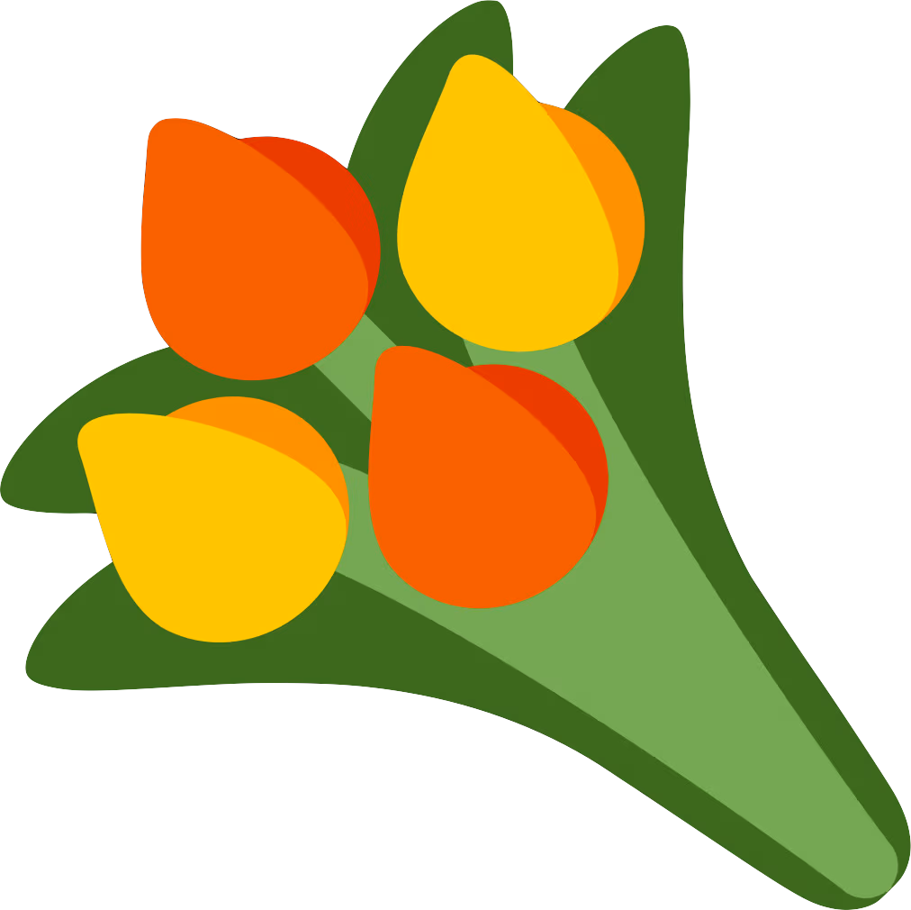 orange_yellow_bouquet emote