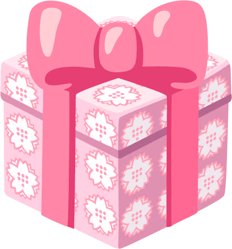 Pinkgift emote