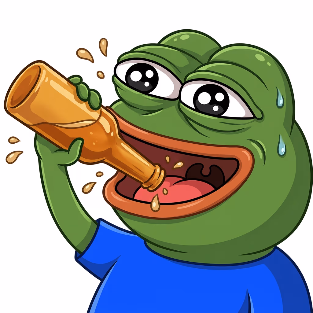 pepe_chugging_a_drink emote