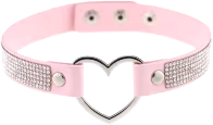 Pinkglitterchoker emote